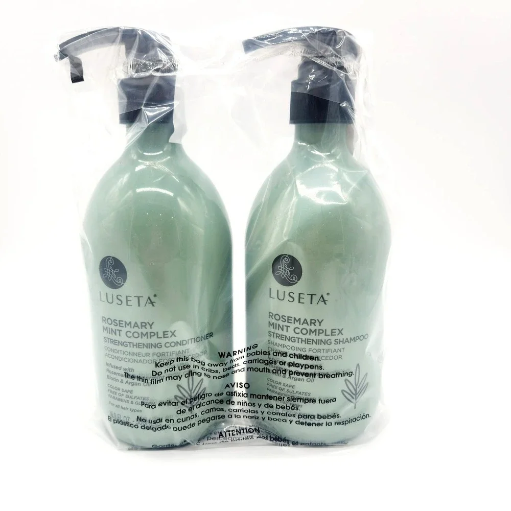 Luseta Rosemary Mint Complex 16.9oz Shampoo + Conditioner‎ Set for Healthy Hair